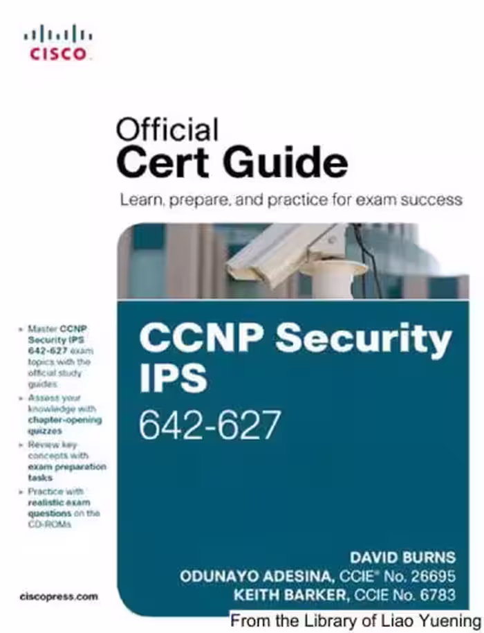 خرید و دانلود نسخه کامل کتاب CCNP Security IPS 642-627. Official Certification Guide