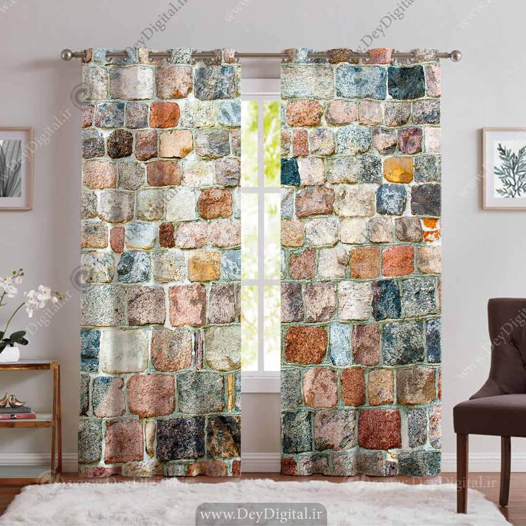 پرده آجرهای رنگی pk-3690