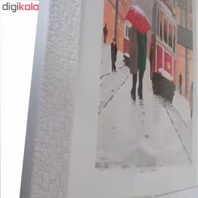 تابلو نقاشی طرح شب برفی