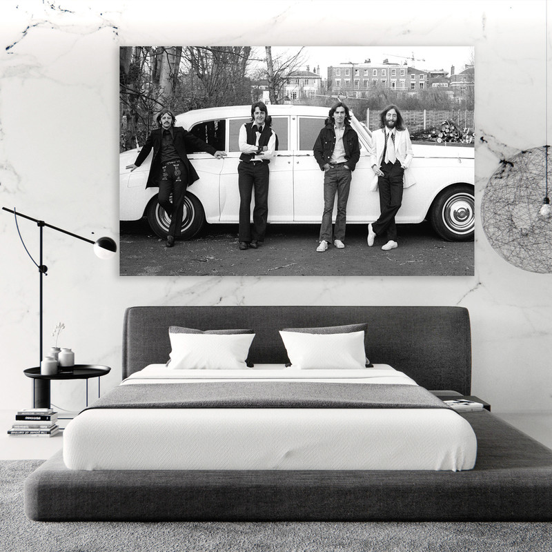 تابلو شاسی مدل برترین گروه های موسیقی طرح بیتلز کد 367 | دنیای قاب