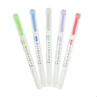 ماژیک علامت گذار 5 رنگ زبرا مدل MILDLINER طرح Cool and Refined Colors (بدون قاب طلقی)