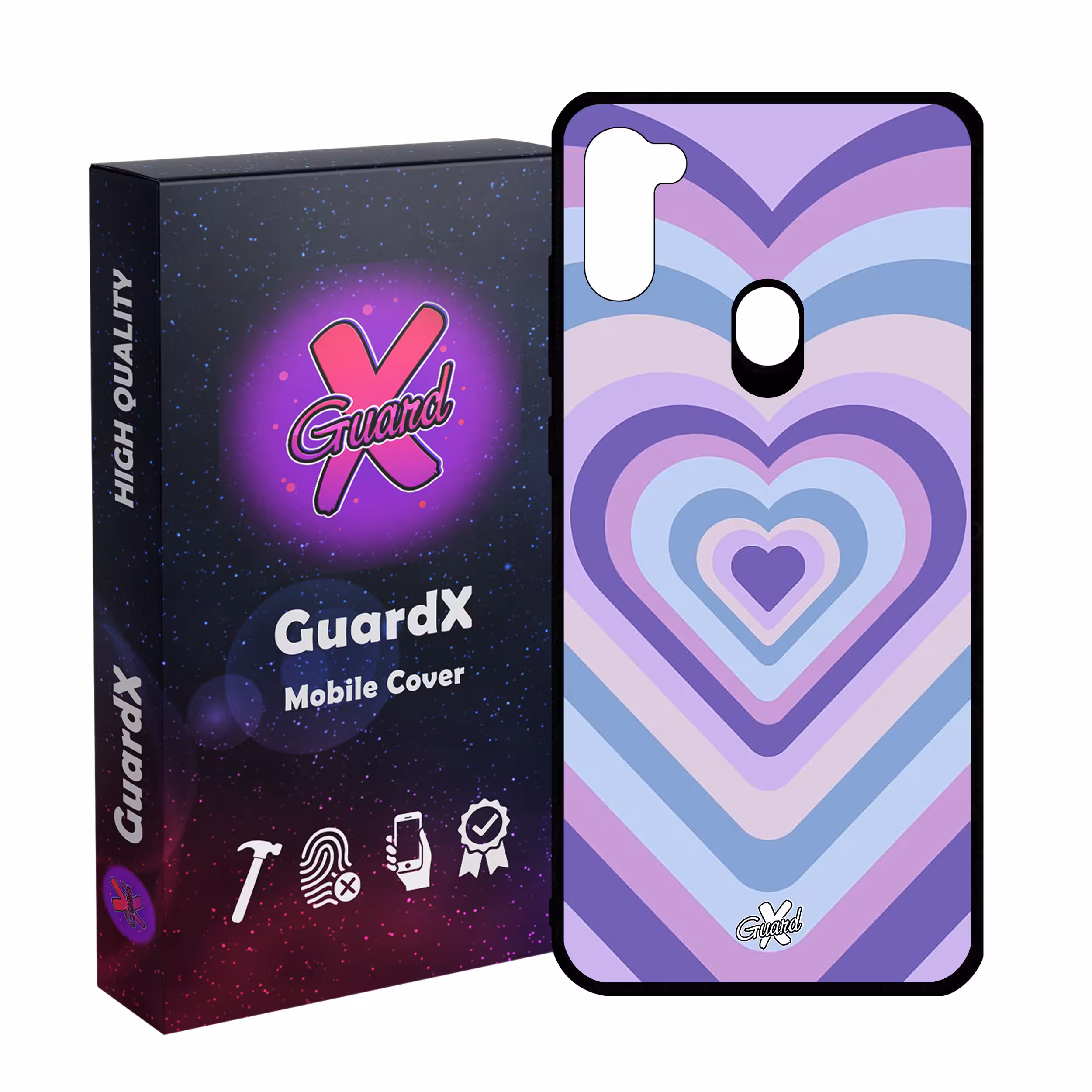 کاور گارد ایکس طرح قلب مدل Glass10534 مناسب برای گوشی موبایل سامسونگ Galaxy A11/M11