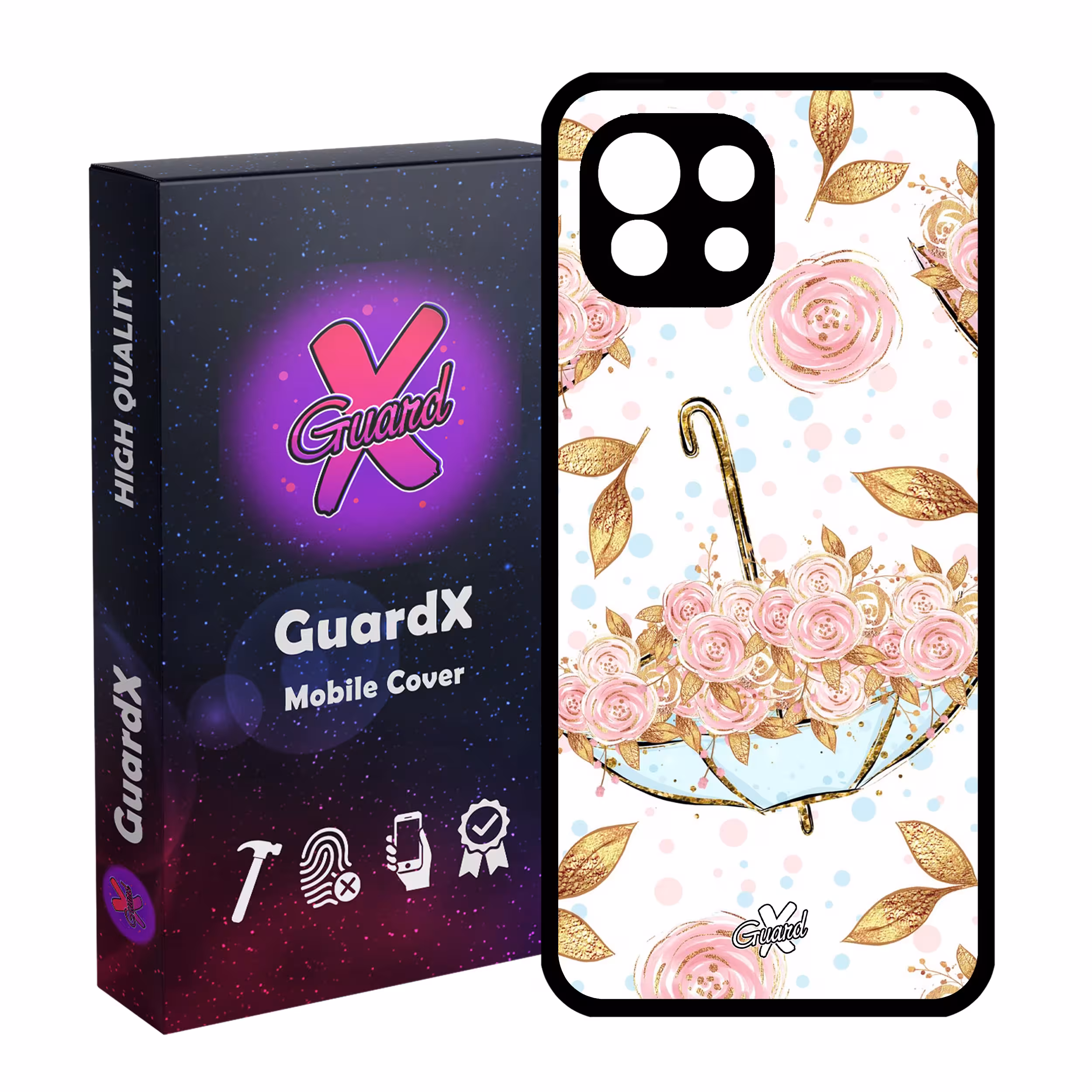 کاور گارد ایکس طرح Flower مدل Glass10107 مناسب برای گوشی موبایل شیائومی Mi 11 Lite