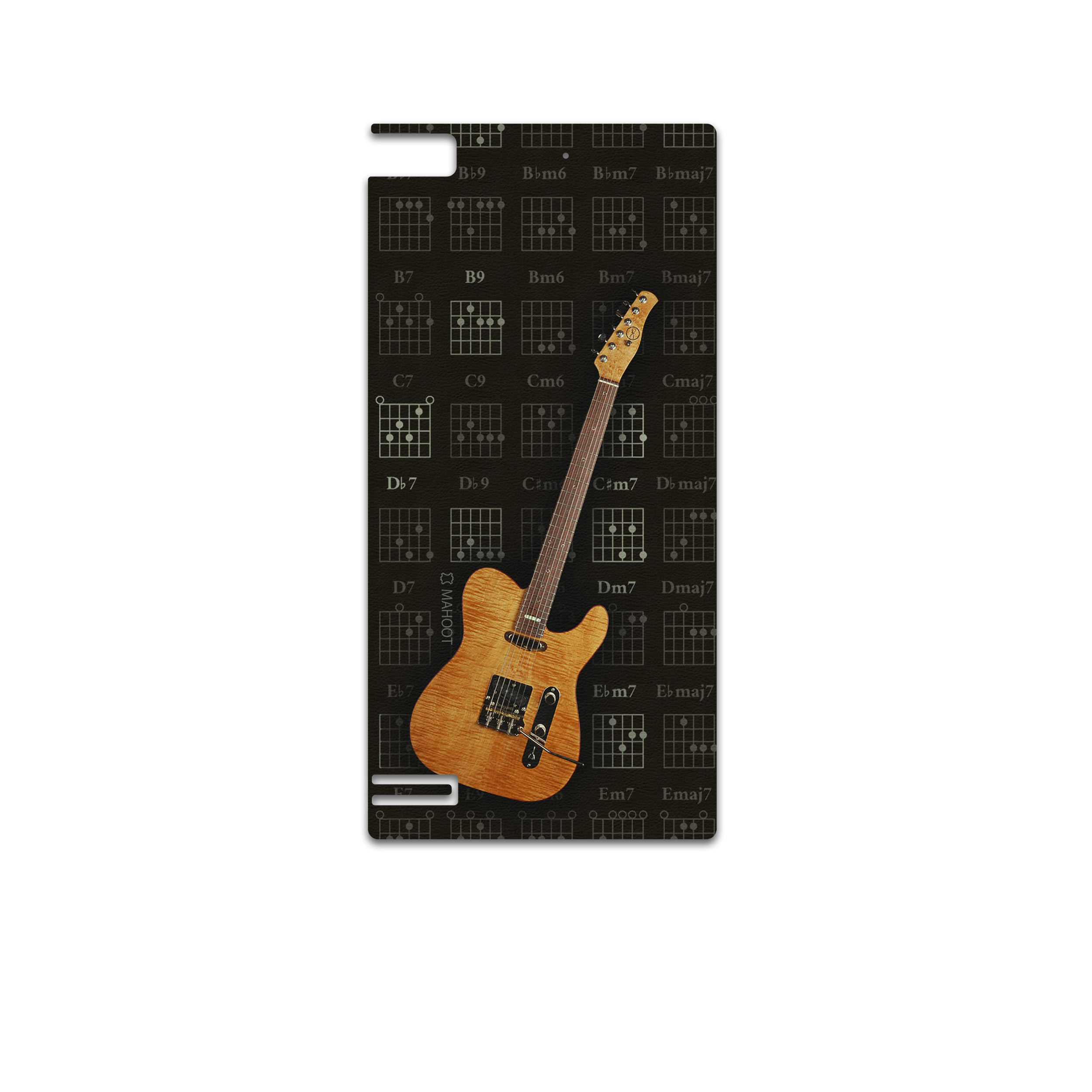 برچسب پوششی ماهوت مدل Guitar-Instrument مناسب برای گوشی موبایل بلک بری Z3