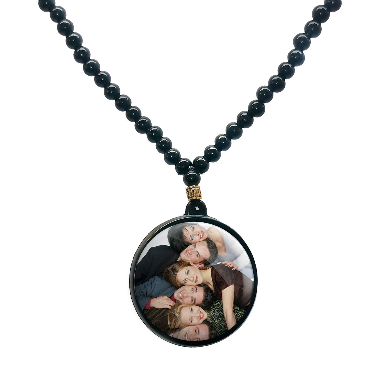 گردنبند پرمانه طرح فرندز کد pmd.18879 مدل دو طرفه