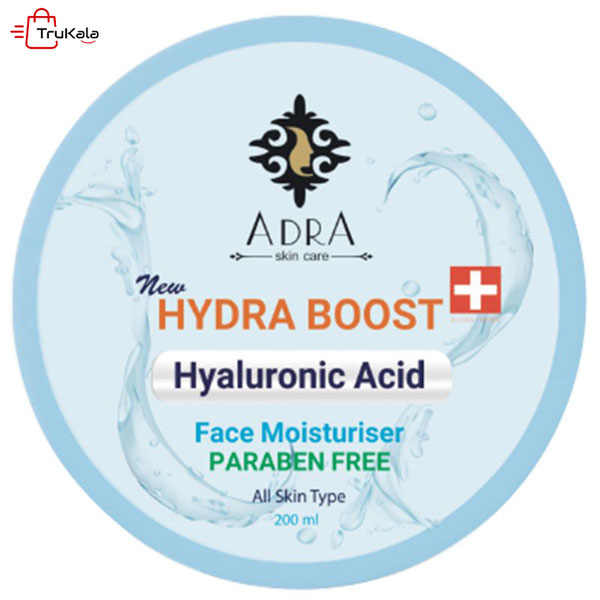 کرم آبرسان آدرا حاوی هیالورونیک اسید حجم 200 میلی لیتر