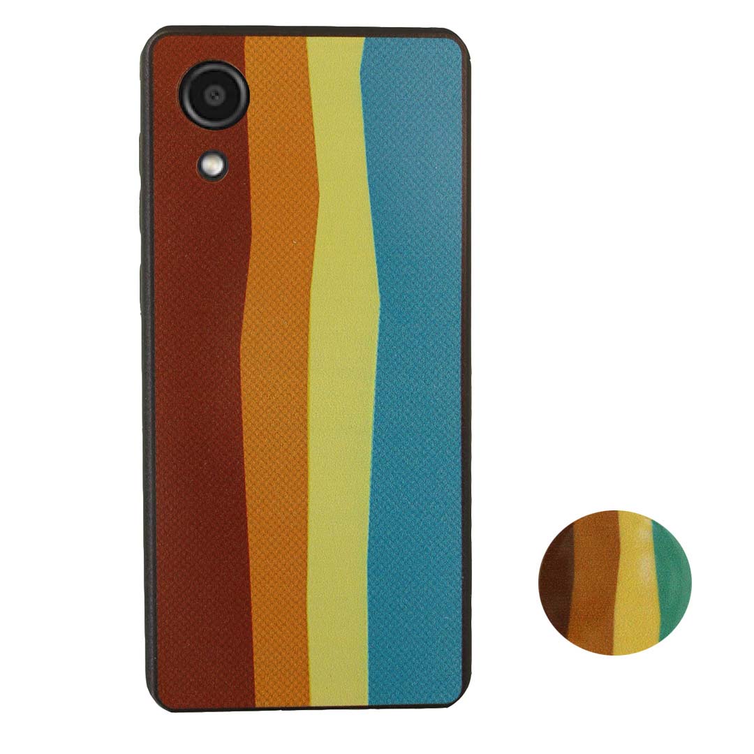 کاور کد 43 مناسب برای گوشی موبایل سامسونگ Galaxy A03 Core به همراه پاپ سوکت 