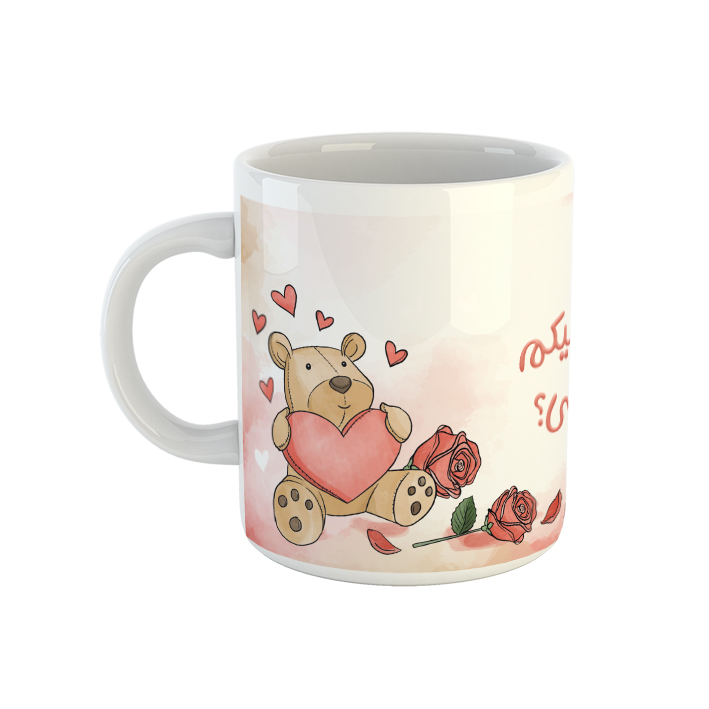 ماگ طرح خرس آبرنگی کد 25