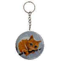 جاکلیدی طرح گربه و برف مدل S10398