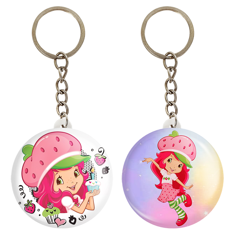 جاکلیدی خندالو مدل دختر توت فرنگی کد 16221615 مجموعه 2 عددی