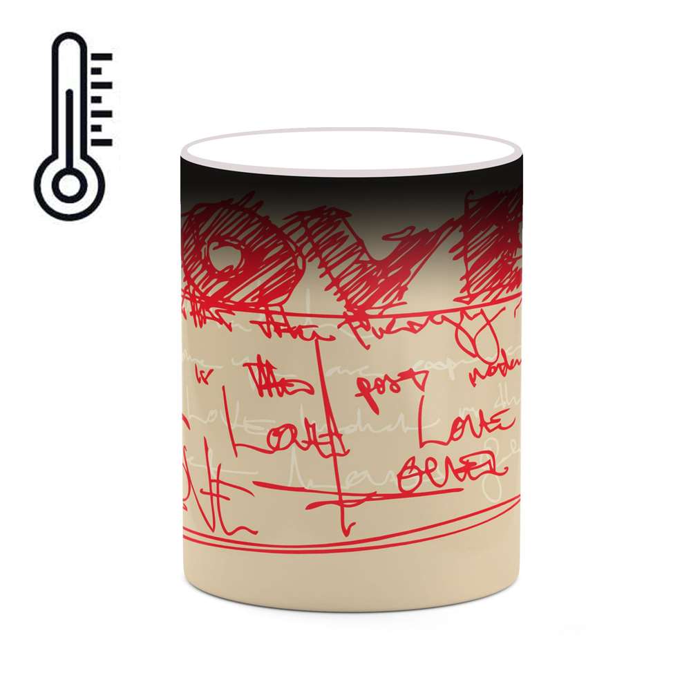 ماگ حرارتی کاکتی طرح Love مدل mgh20709