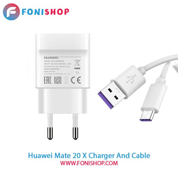 کابل و شارژر سوپر فست شارژ اصلی هوآوی Huawei Mate 20 X