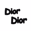 استیکر پارچه و لباس مدل حرارتی طرح dior بسته 2 عددی