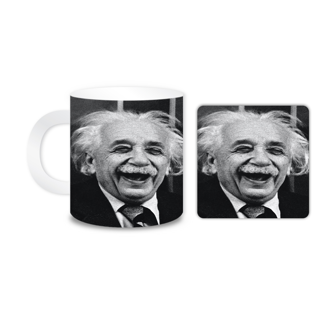 ماگ مدل انیشتین کد 1129 به همراه زیر لیوانی