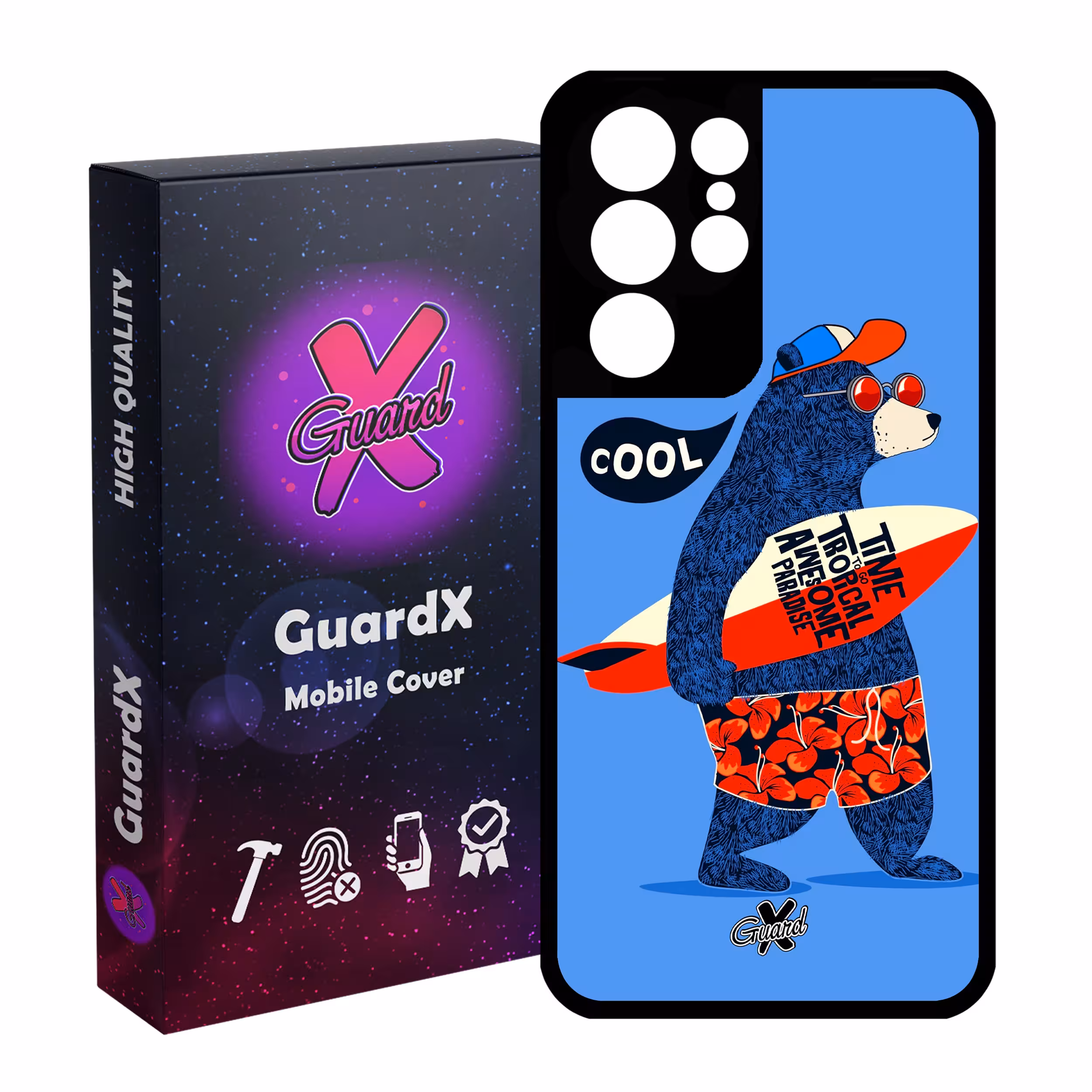 کاور گارد ایکس طرح Pet مدل Glass10220 مناسب برای گوشی موبایل سامسونگ Galaxy S21 Ultra