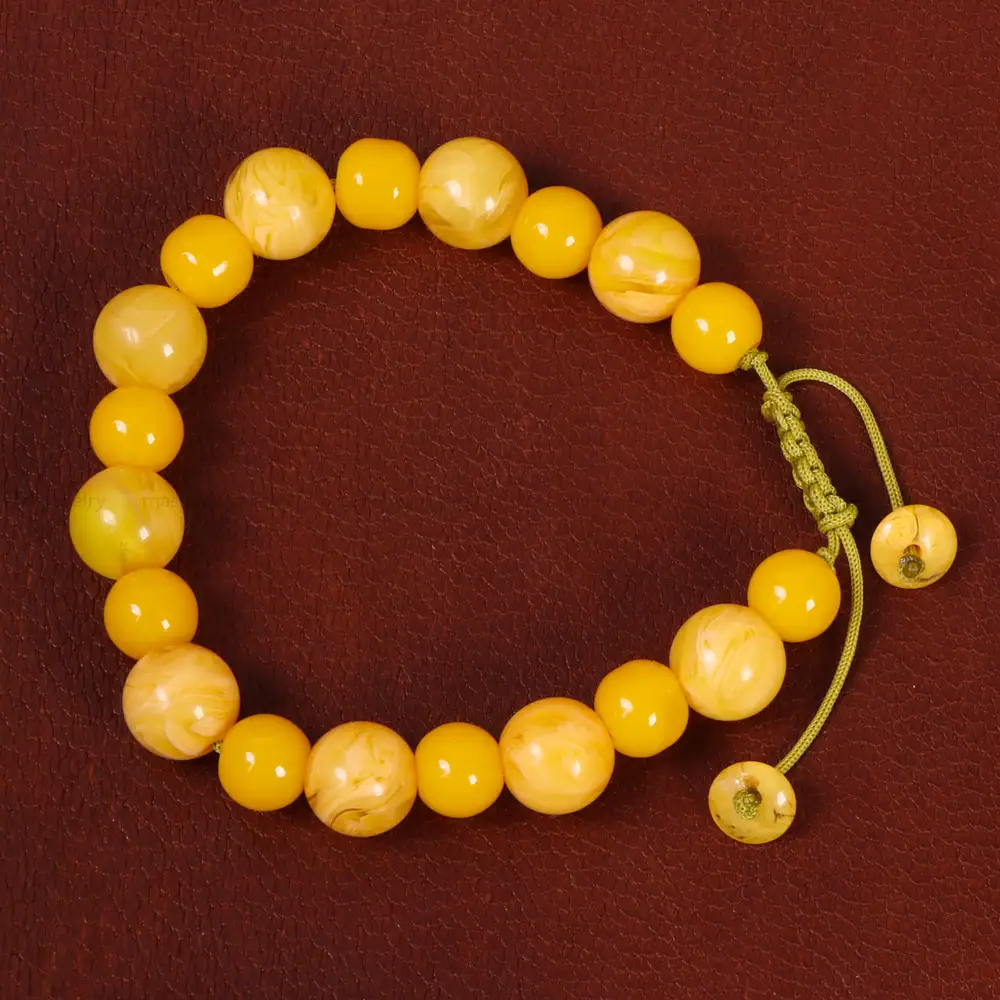 دستبند پودر کهربا اسپرت کد 26978 - جواهری مشاهیر