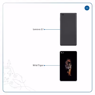 برچسب پوششی ماهوت مدل Wild Tiger مناسب برای تبلت لنوو E7