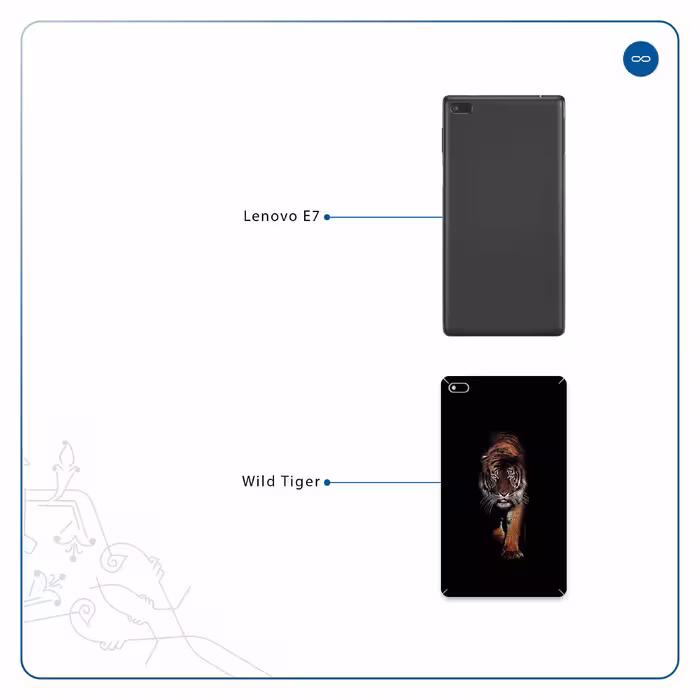 برچسب پوششی ماهوت مدل Wild Tiger مناسب برای تبلت لنوو E7