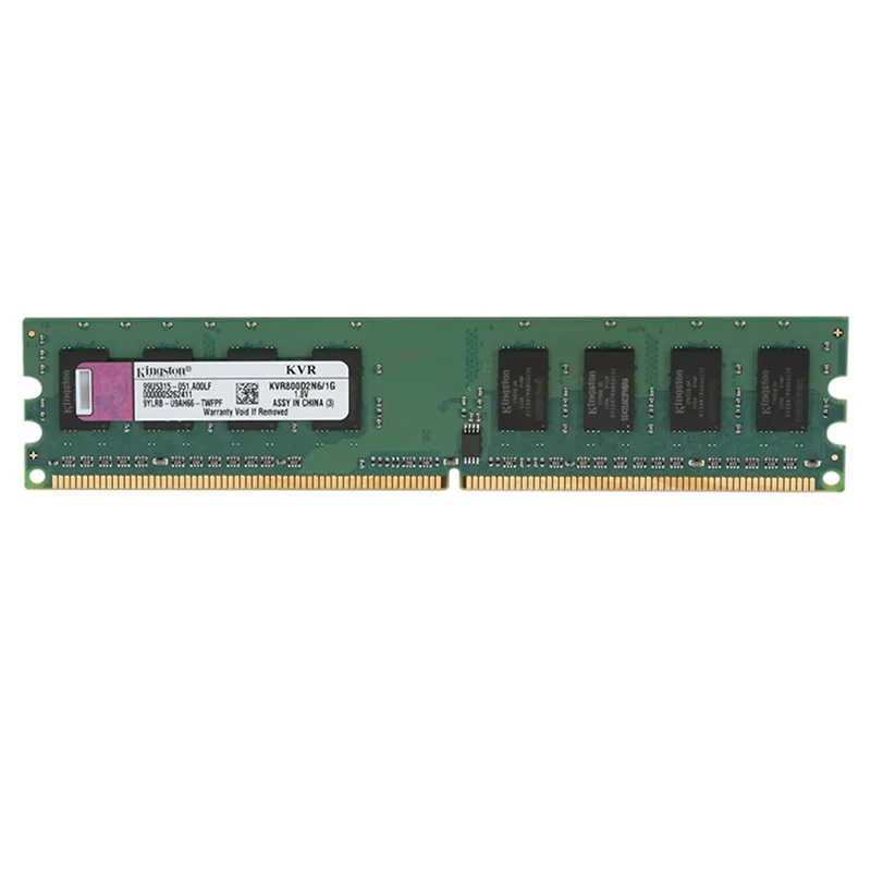 رم کامپیوتر DDR2 کینگستون KVR800D2N6/1G ظرفیت 1 گیگابایت