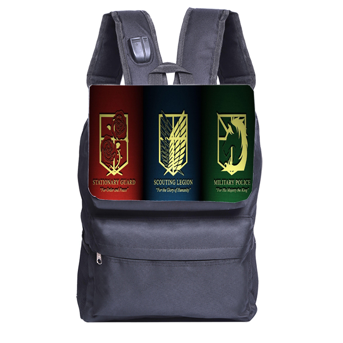 کوله پشتی طرح انیمه Attack on Titan کد 2