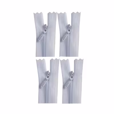 زیپ مخفی اس اچ ام مدل Z.50-SHM-W.4PC بسته 4 عددی