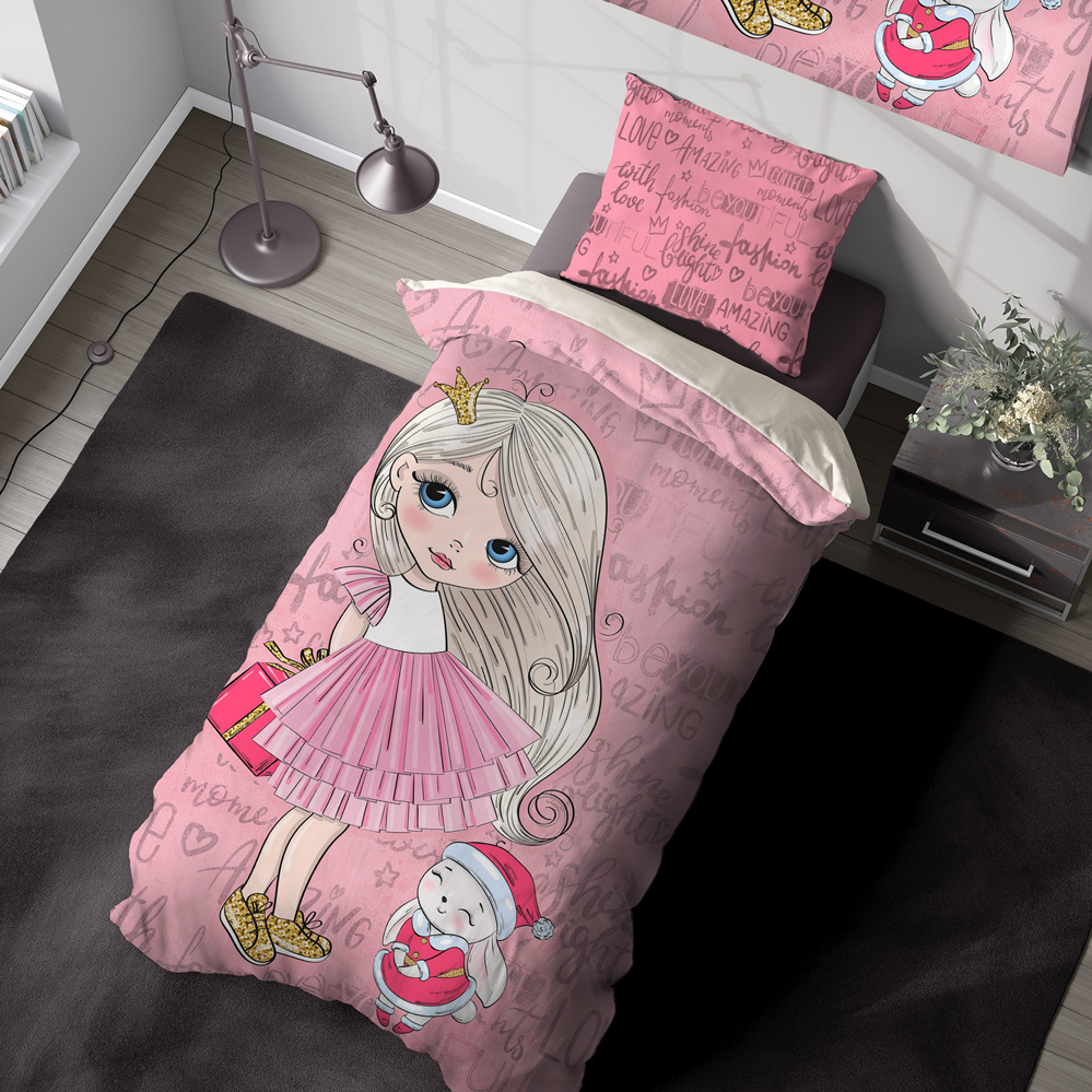 روتختی یک نفره کودک دختر طرح فانتزی WA-2412-s