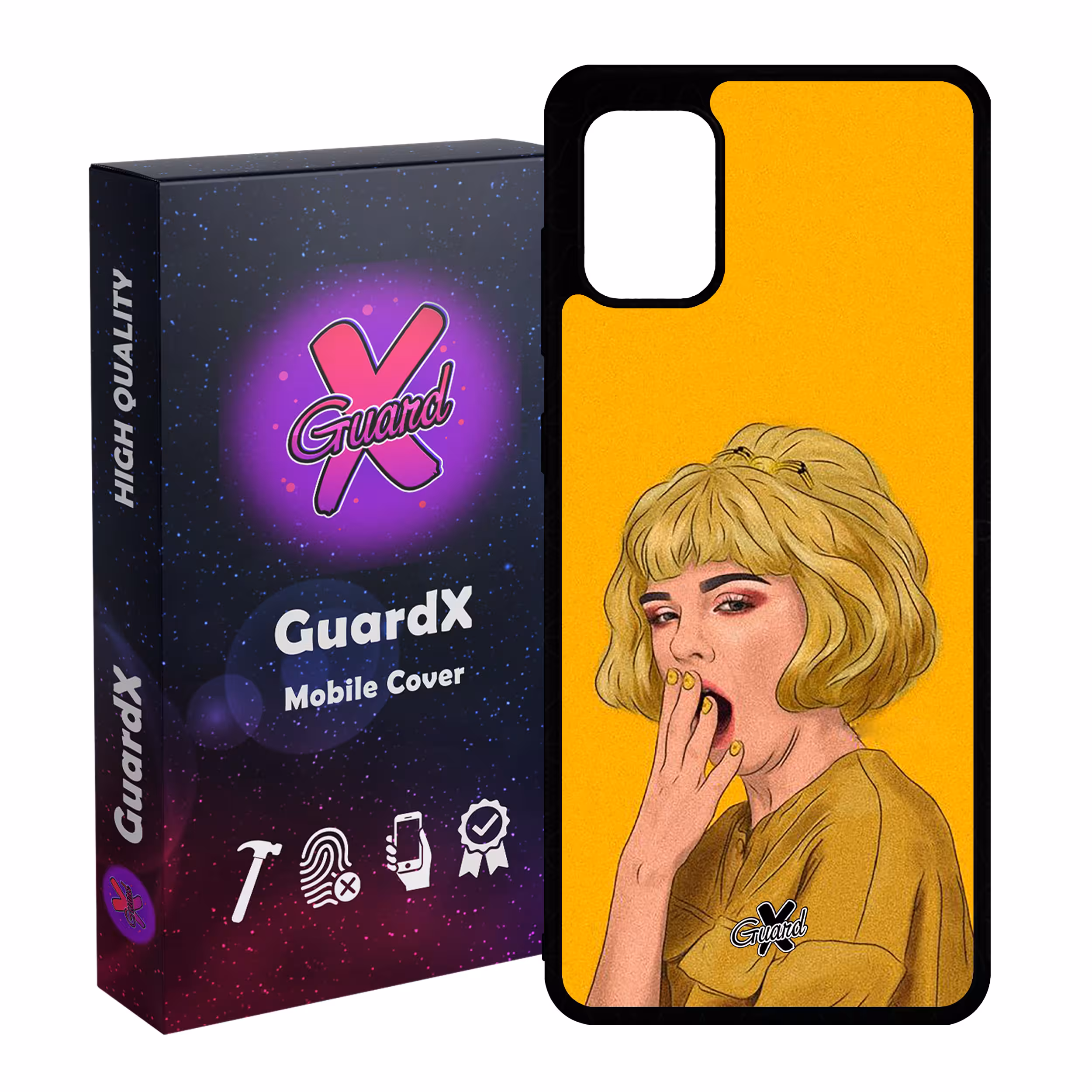 کاور گارد ایکس طرح Girl مدل Glass10311 مناسب برای گوشی موبایل سامسونگ Galaxy A31