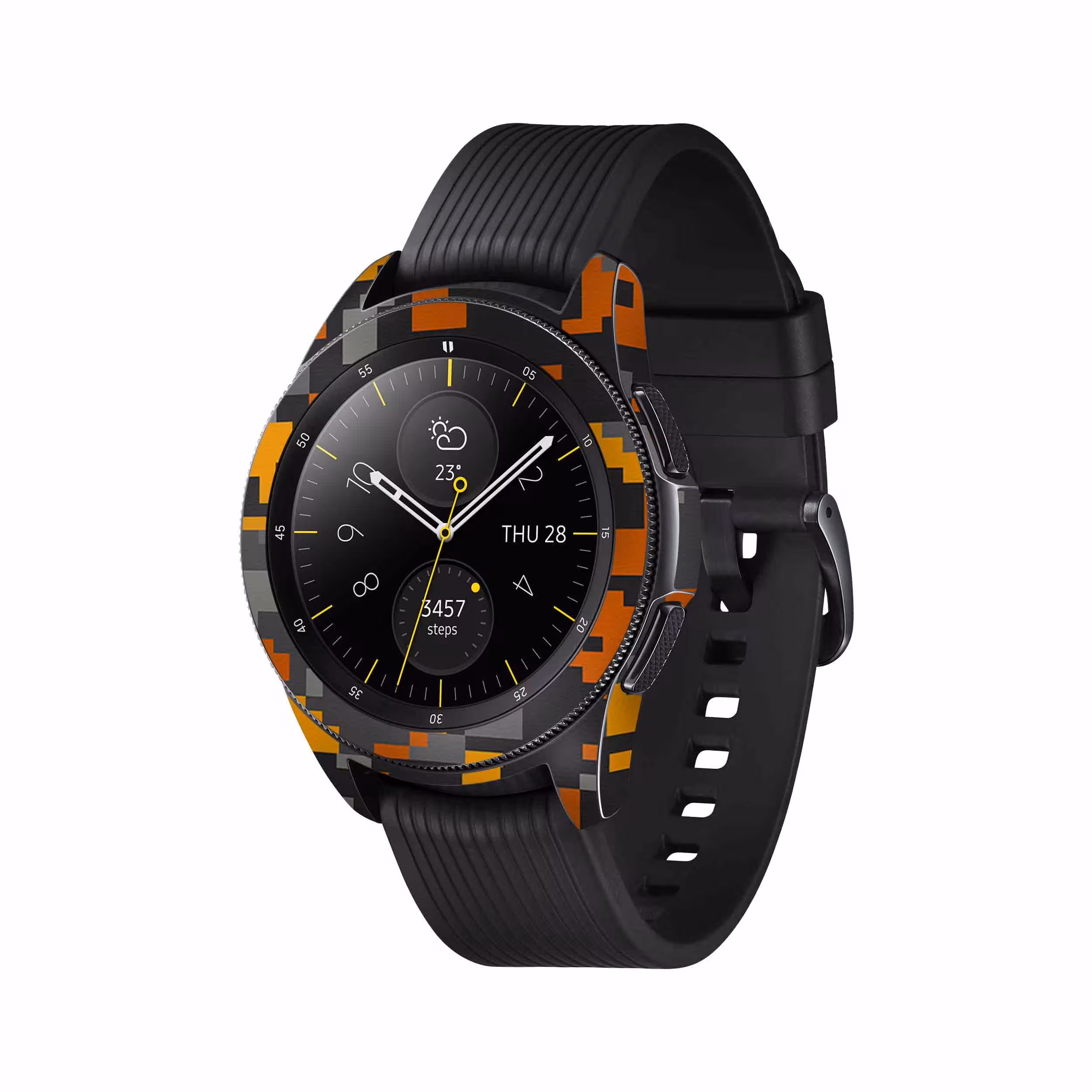 برچسب ماهوت طرح Army-Autumn-pixel مناسب برای ساعت هوشمند سامسونگ Galaxy Watch 42mm