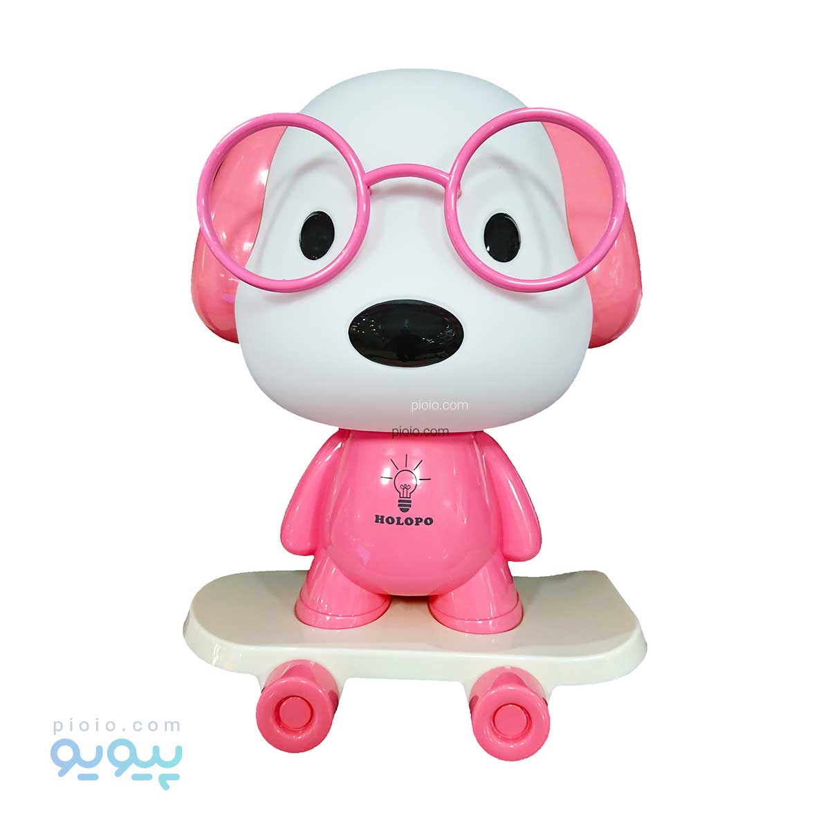 چراغ خواب طرح سگ با اسکیت هولوپو آیتم 8433 عمده و کارتنی