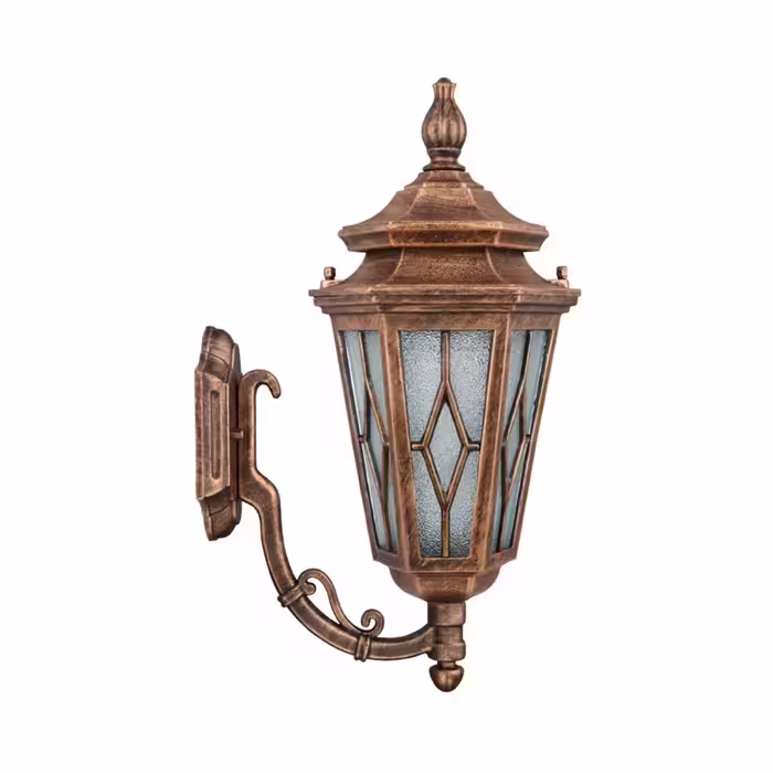 چراغ دیواری پارکی تکشیدفام مدل معبد ویسپر کد 7401-16