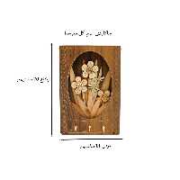 جاکلیدی چوبی طرح گل متوسط