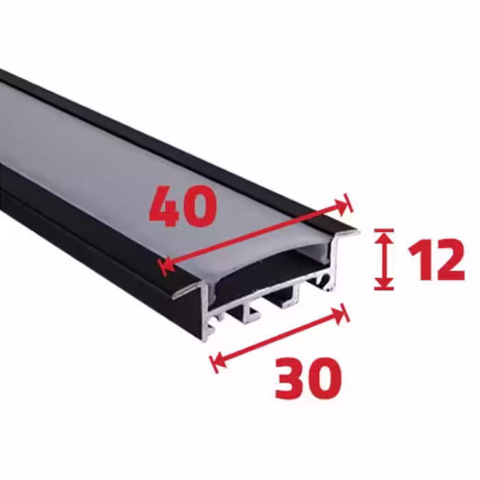 لاینر نوری توکار T401 - یراقینو فروش یراق آلات کابینت و درب