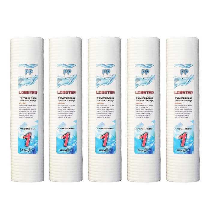 فیلتر دستگاه تصفیه کننده آب لابستر مدل PP-5 مجموعه 5 عددی