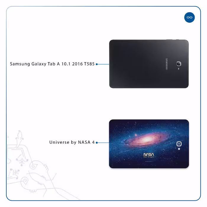 برچسب پوششی ماهوت مدل Universe-by-NASA-4 مناسب برای تبلت سامسونگ Galaxy Tab A 10.1 2016 T585