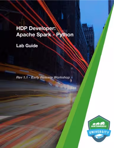 خرید و دانلود نسخه کامل کتاب HDP Developer: Apache Spark Using Python (Lab Guide)