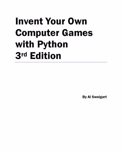 خرید و دانلود نسخه کامل کتاب Invent Your Own Computer Games with Python