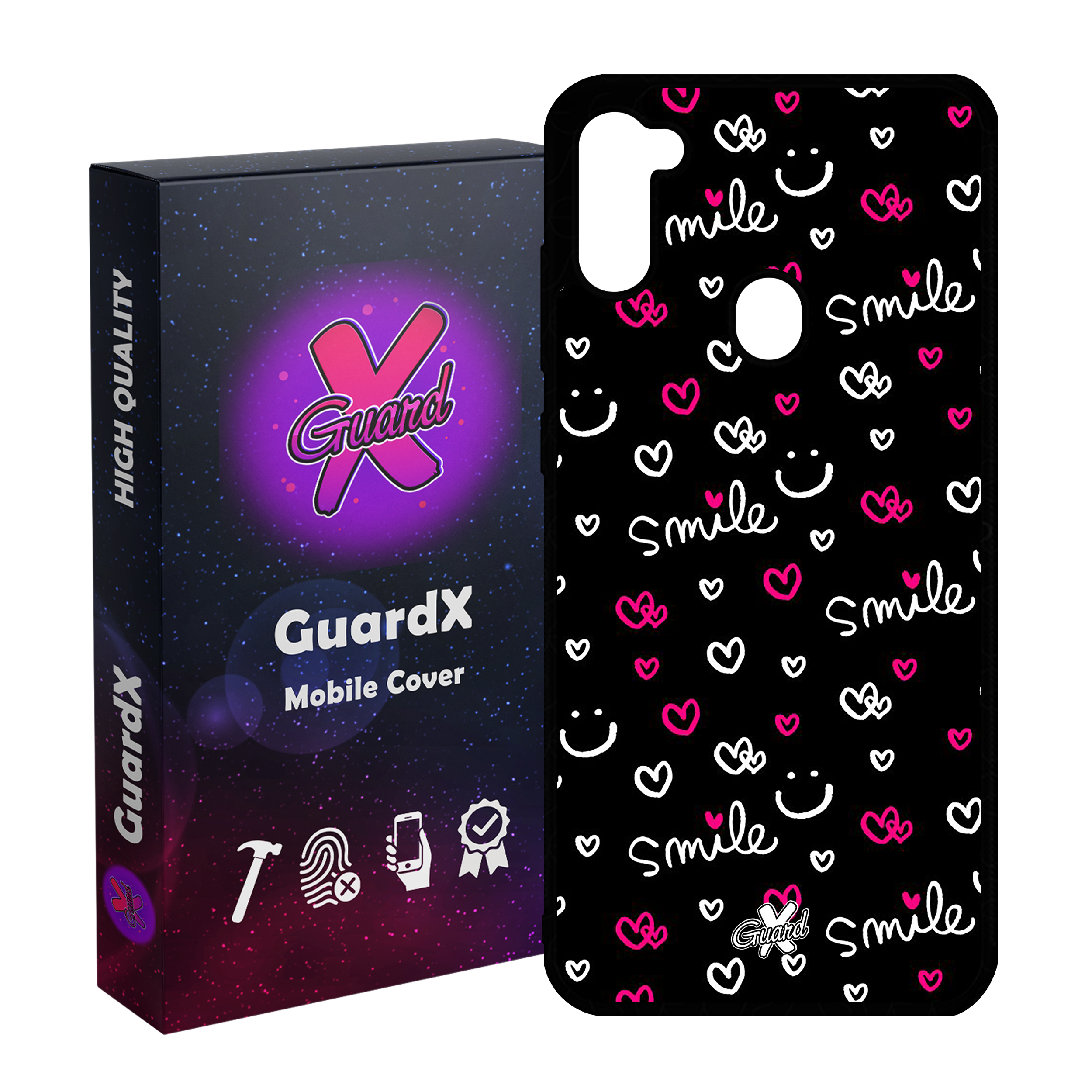 کاور گارد ایکس طرح Smile مدل Glass10136 مناسب برای گوشی موبایل سامسونگ Galaxy A11 / M11