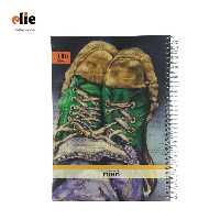 دفتر 100 برگ سیمی ایمان جلد سخت وزیری طرح کتونی