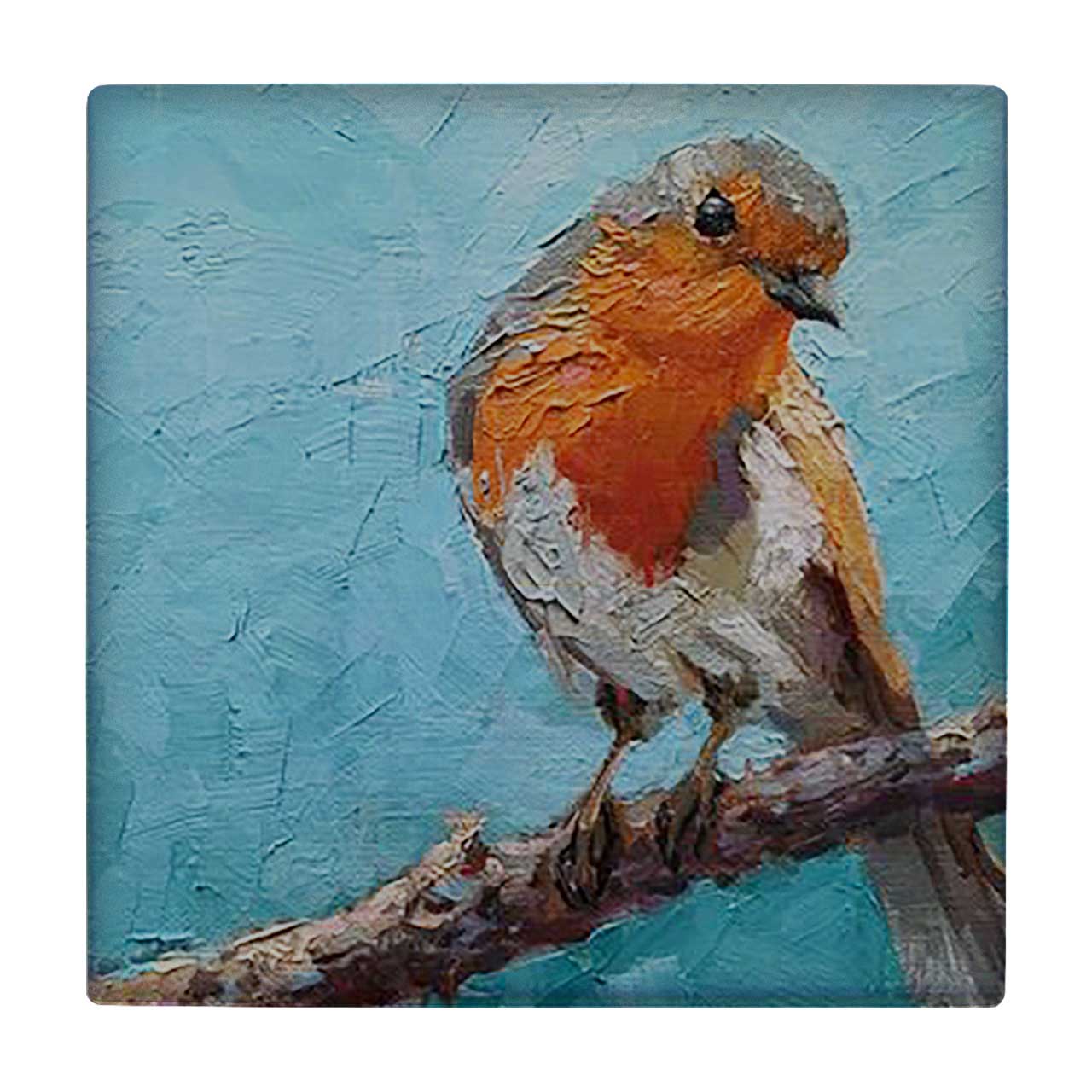 کاشی کارنیلا طرح نقاشی پرنده مدل لوحی کد klh968