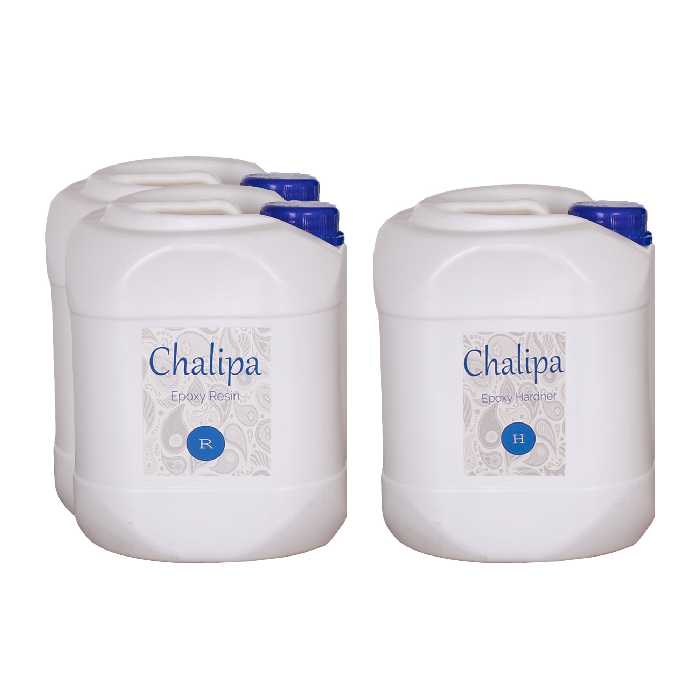 رزین اپوکسی شفاف رقیق چلیپا  وزن 60 کیلوگرم به همراه هاردنر