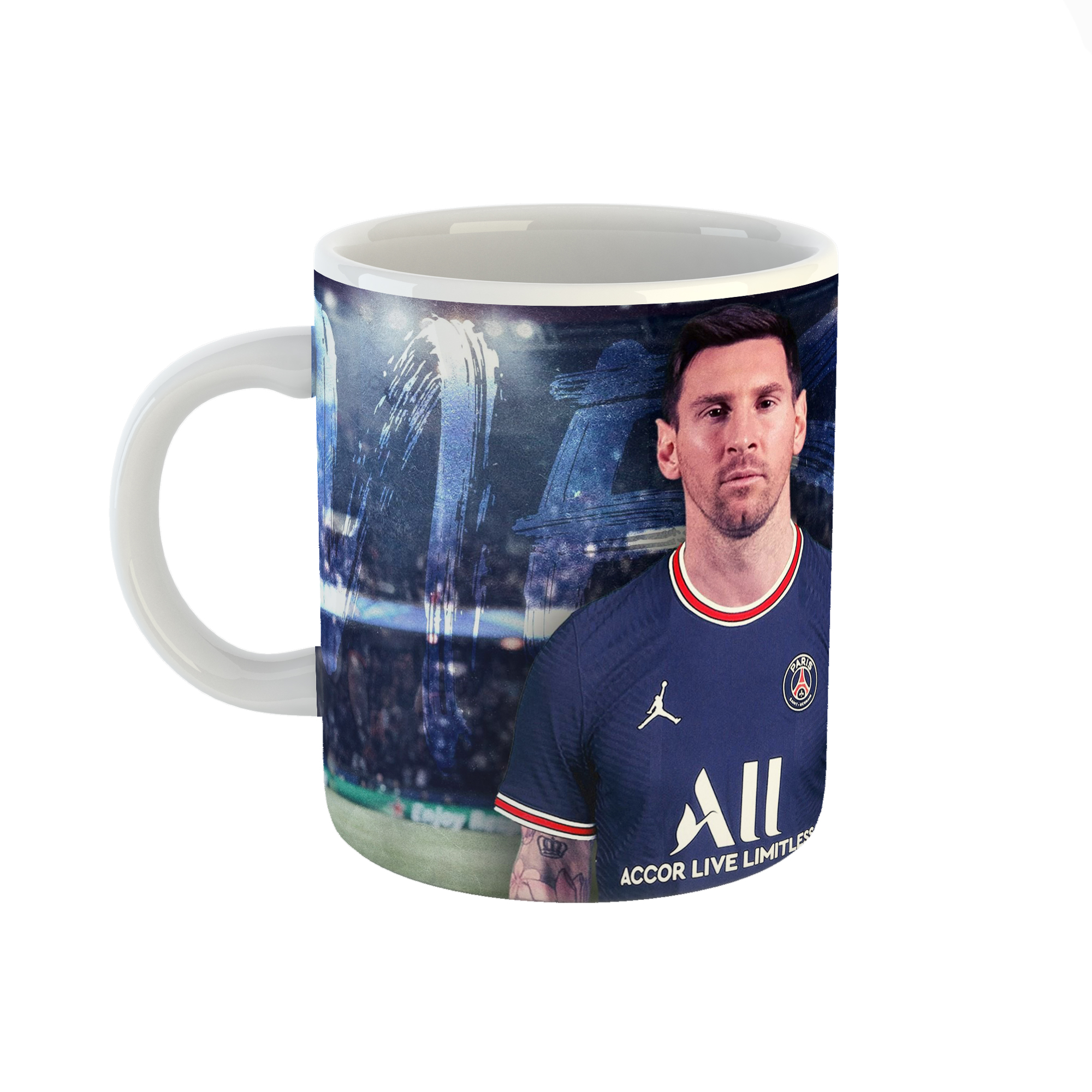 ماگ مدل مسی طرح پاریس سنت ژرمن کد 01