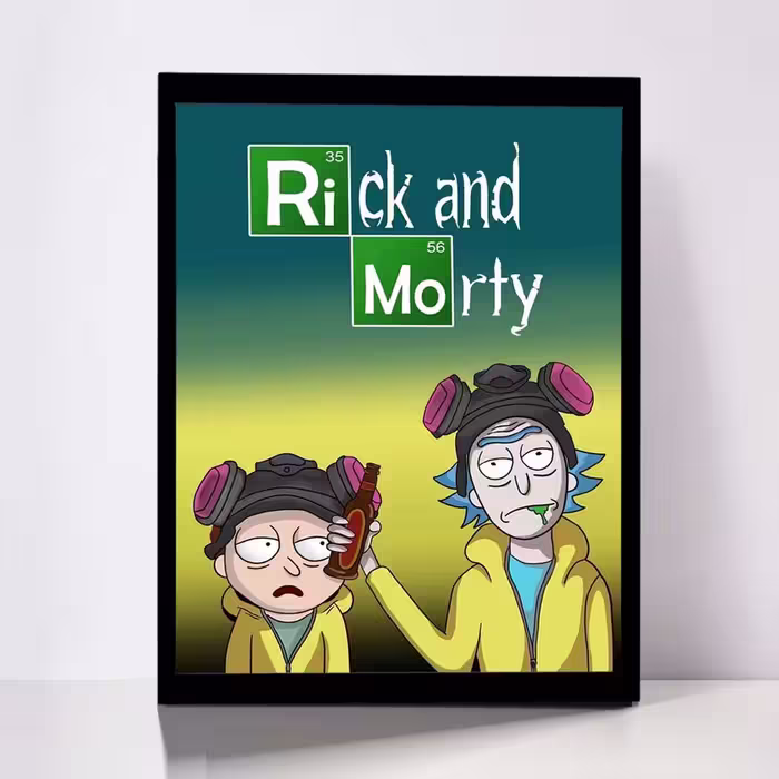 تابلو مدل Rick &amp; Morty کد F-1067