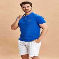 تی شرت یقه پولو صورتی مردانه چوگان کیمن رویال اورجینال اسمایل SMILE