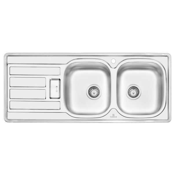 سینک ظرفشویی نیمه فانتزی توکار پرنیان استیل مدل PS 2201