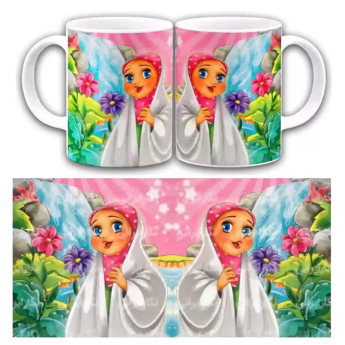 ماگ دختر باحجاب مدل 2T1