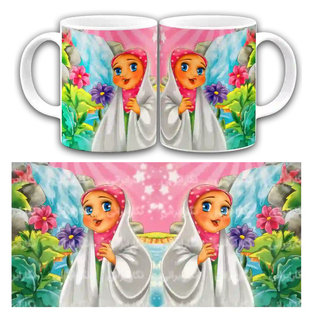 ماگ دختر باحجاب مدل 2T1