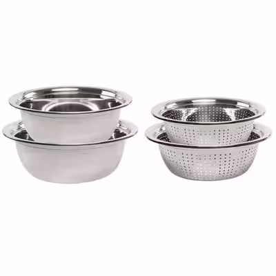 ست آبکش و لگن کد AL2436 مجموعه 4 عددی