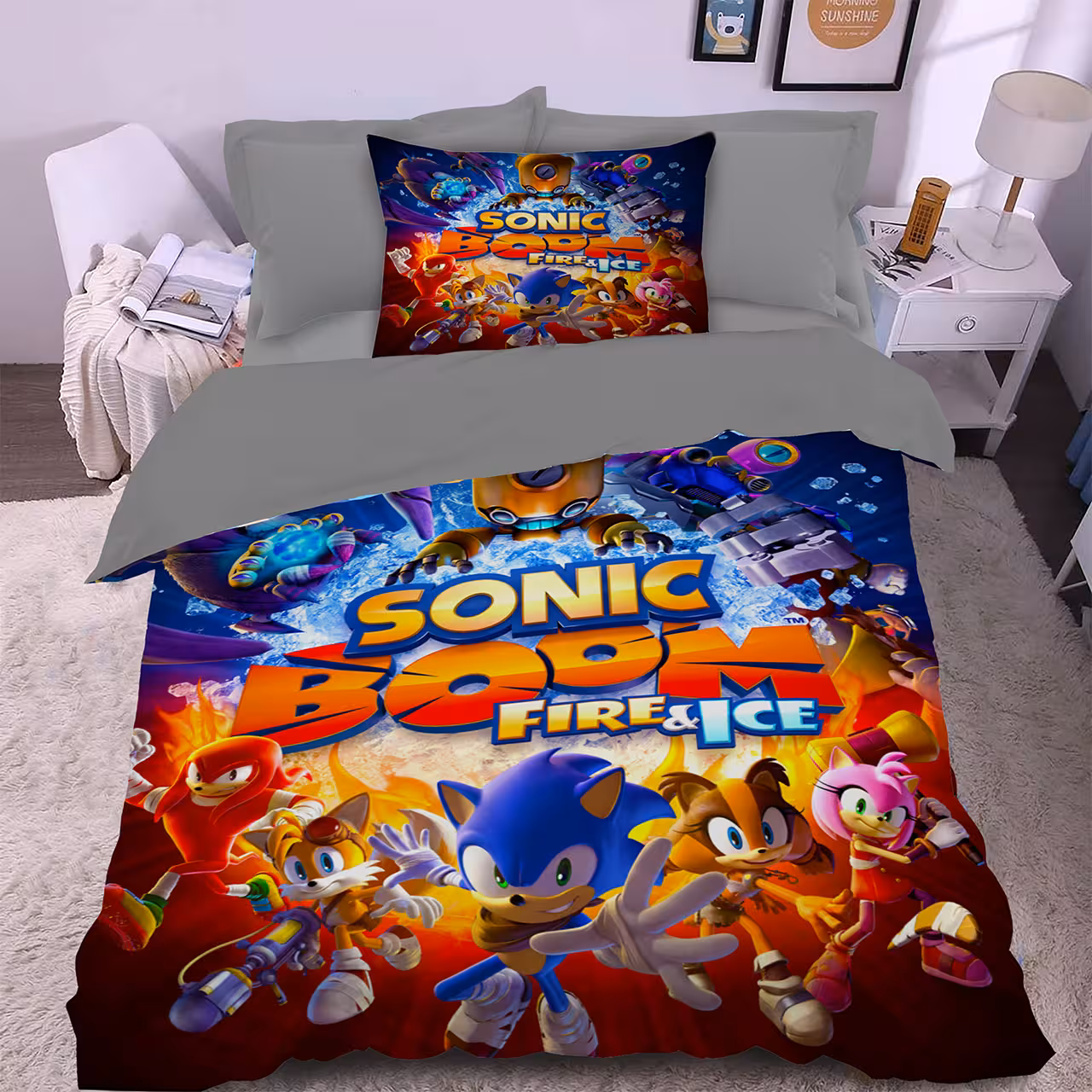 سرویس خواب راشا مدل Sonic Boom یک نفره 3 تکه
