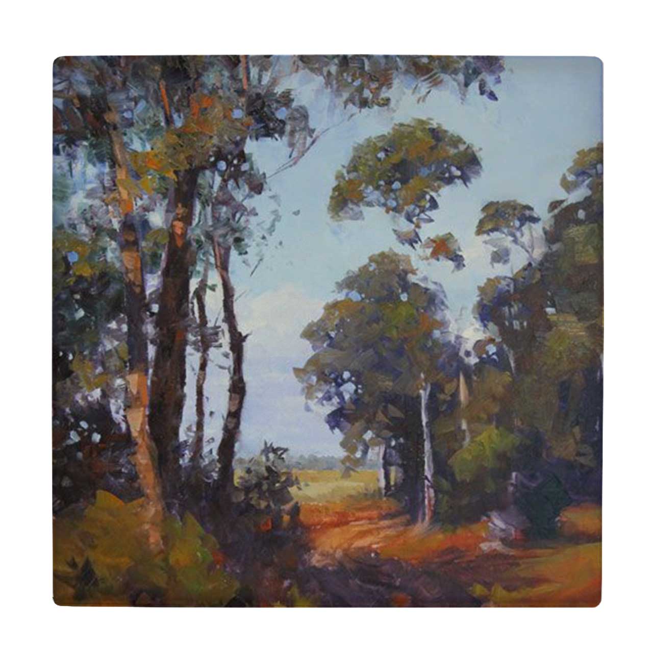  کاشی کارنیلا طرح نقاشی جاده جنگلی کد wkk1654