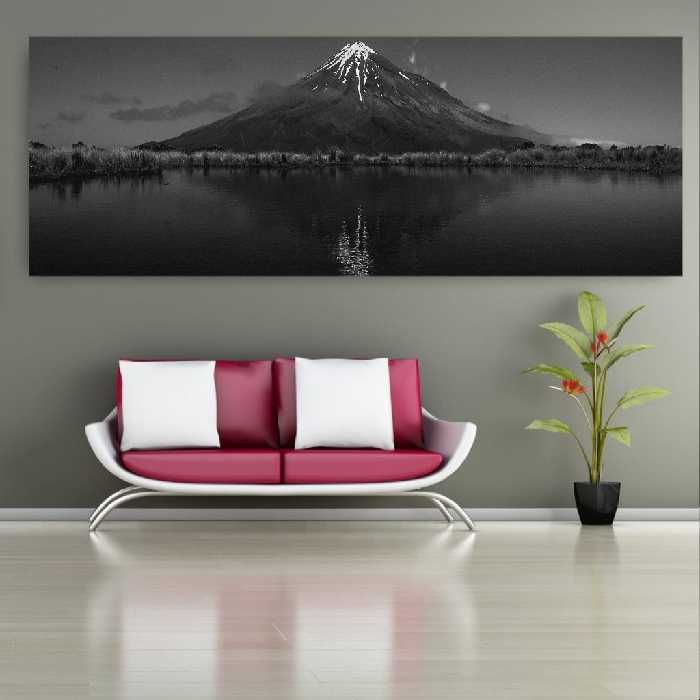 تابلو بوم طرح نمای کوه در شب مدل SDB3514